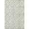 8' X 10' Artichoke Green And Ivory Diamond Washable Area Rug With UV Protection