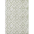 8' X 10' Artichoke Green And Ivory Diamond Washable Area Rug With UV Protection