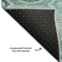 5' X 8' Teal And Aqua Medallion Washable Area Rug With UV Protection