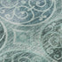 5' X 8' Teal And Aqua Medallion Washable Area Rug With UV Protection