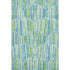 9' X 12' Aqua Green And Ivory Abstract Washable Area Rug With UV Protection