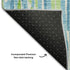 9' X 12' Aqua Green And Ivory Abstract Washable Area Rug With UV Protection