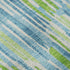9' X 12' Aqua Green And Ivory Abstract Washable Area Rug With UV Protection