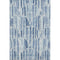 8' X 10' Blue And Ivory Abstract Washable Area Rug With UV Protection