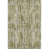 8' X 10' Olive Green Brown And Ivory Abstract Washable Area Rug With UV Protection