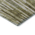 8' X 10' Olive Green Brown And Ivory Abstract Washable Area Rug With UV Protection
