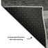 5' X 8' Gray Silver And Ivory Abstract Geometric Washable Area Rug With UV Protection