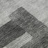 5' X 8' Gray Silver And Ivory Abstract Geometric Washable Area Rug With UV Protection