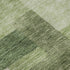 8' Green And Ivory Abstract Geometric Washable Round Rug With UV Protection
