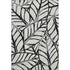 5' X 8' Black And Beige Floral Washable Area Rug With UV Protection