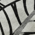 5' X 8' Black And Beige Floral Washable Area Rug With UV Protection