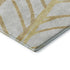 5' X 8' Gold And Beige Floral Washable Area Rug With UV Protection
