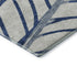 8' Navy Blue And Beige Floral Washable Round Rug With UV Protection