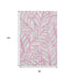 8' X 10' Pink And Beige Floral Washable Area Rug With UV Protection