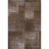 5' X 8' Chocolate And Ivory Abstract Washable Area Rug With UV Protection