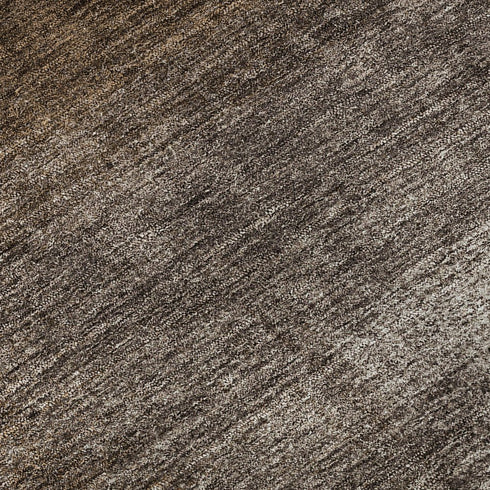 5' X 8' Chocolate And Ivory Abstract Washable Area Rug With UV Protection
