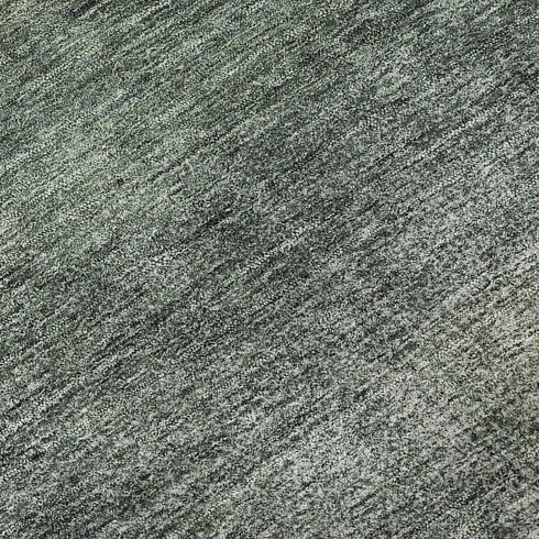 8' X 10' Olive Green Ivory And Gray Abstract Washable Area Rug With UV Protection