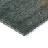 8' Teal And Brown Abstract Washable Round Rug With UV Protection