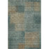 8' X 10' Teal And Brown Abstract Washable Area Rug With UV Protection