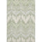 8' X 10' Artichoke Green And Ivory Ikat Washable Area Rug With UV Protection