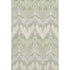 8' X 10' Artichoke Green And Ivory Ikat Washable Area Rug With UV Protection