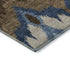 9' X 12' Blue Brown And Beige Ikat Washable Area Rug With UV Protection