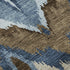 9' X 12' Blue Brown And Beige Ikat Washable Area Rug With UV Protection