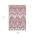 5' X 8' Blush Ivory And Pink Ikat Washable Area Rug With UV Protection