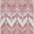 5' X 8' Blush Ivory And Pink Ikat Washable Area Rug With UV Protection
