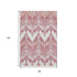 8' X 10' Blush Ivory And Pink Ikat Washable Area Rug With UV Protection