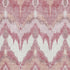 8' X 10' Blush Ivory And Pink Ikat Washable Area Rug With UV Protection