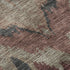 5' X 8' Burgundy Beige And Charcoal Ikat Washable Area Rug With UV Protection