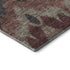 8' X 10' Burgundy Beige And Charcoal Ikat Washable Area Rug With UV Protection