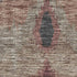 8' X 10' Burgundy Beige And Charcoal Ikat Washable Area Rug With UV Protection