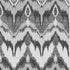 5' X 8' Gray And Silver Ikat Washable Area Rug With UV Protection