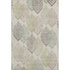 5' X 8' Beige Taupe And Green Floral Washable Area Rug With UV Protection
