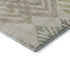 8' X 10' Beige Taupe And Green Floral Washable Area Rug With UV Protection