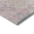 5' X 8' Pink Ivory And Blue Floral Washable Area Rug With UV Protection