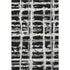 5' X 8' Black And Silver Striped Washable Area Rug With UV Protection
