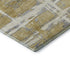 8' X 10' Gold Ivory And Gray Striped Washable Area Rug With UV Protection