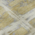 8' X 10' Gold Ivory And Gray Striped Washable Area Rug With UV Protection