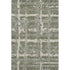5' X 8' Olive Green And Beige Striped Washable Area Rug With UV Protection