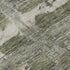 5' X 8' Olive Green And Beige Striped Washable Area Rug With UV Protection