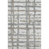 5' X 8' Silver Ivory And Gray Striped Washable Area Rug With UV Protection