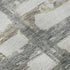 5' X 8' Silver Ivory And Gray Striped Washable Area Rug With UV Protection