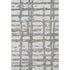 5' X 8' Silver Ivory And Gray Striped Washable Area Rug With UV Protection