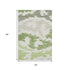 5' X 8' Green Taupe And Beige Abstract Washable Area Rug With UV Protection