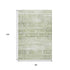 8' X 10' Artichoke Green And Ivory Abstract Washable Area Rug With UV Protection