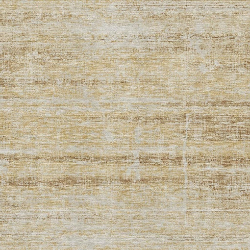 5' X 8' Gold And Beige Abstract Washable Area Rug With UV Protection