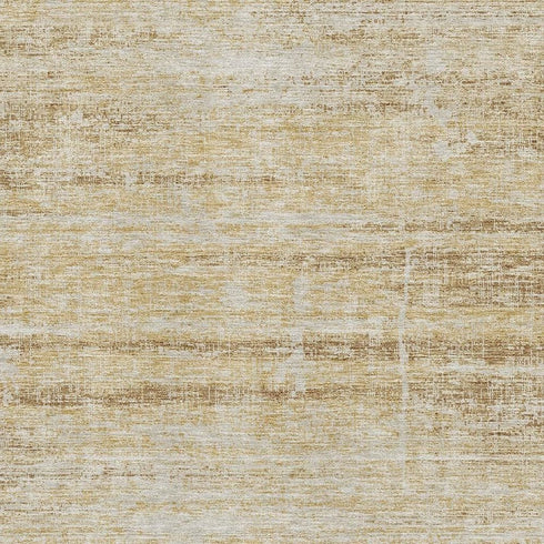 8' X 10' Gold And Beige Abstract Washable Area Rug With UV Protection